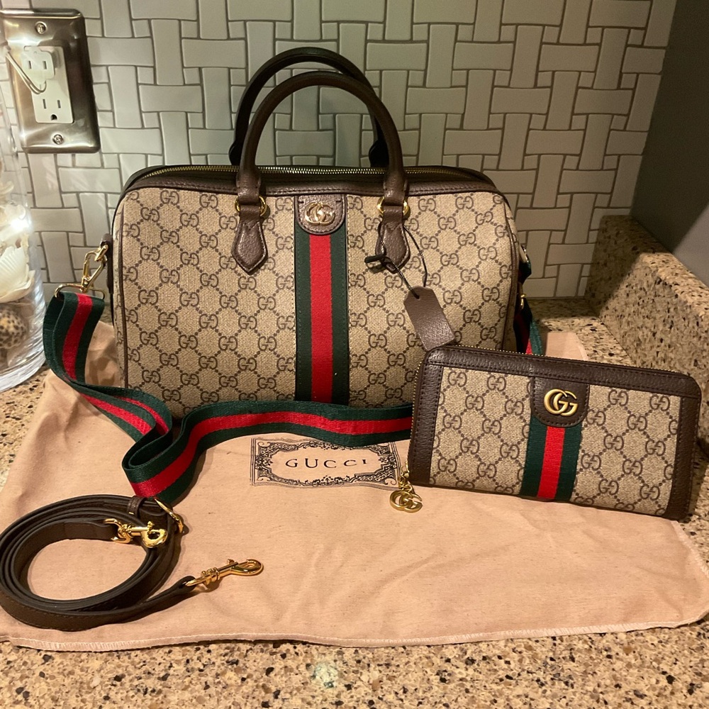 Inspired Ophidia Monogram Top Handle Bag & Wallet